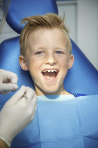 little boy at his dental visit 