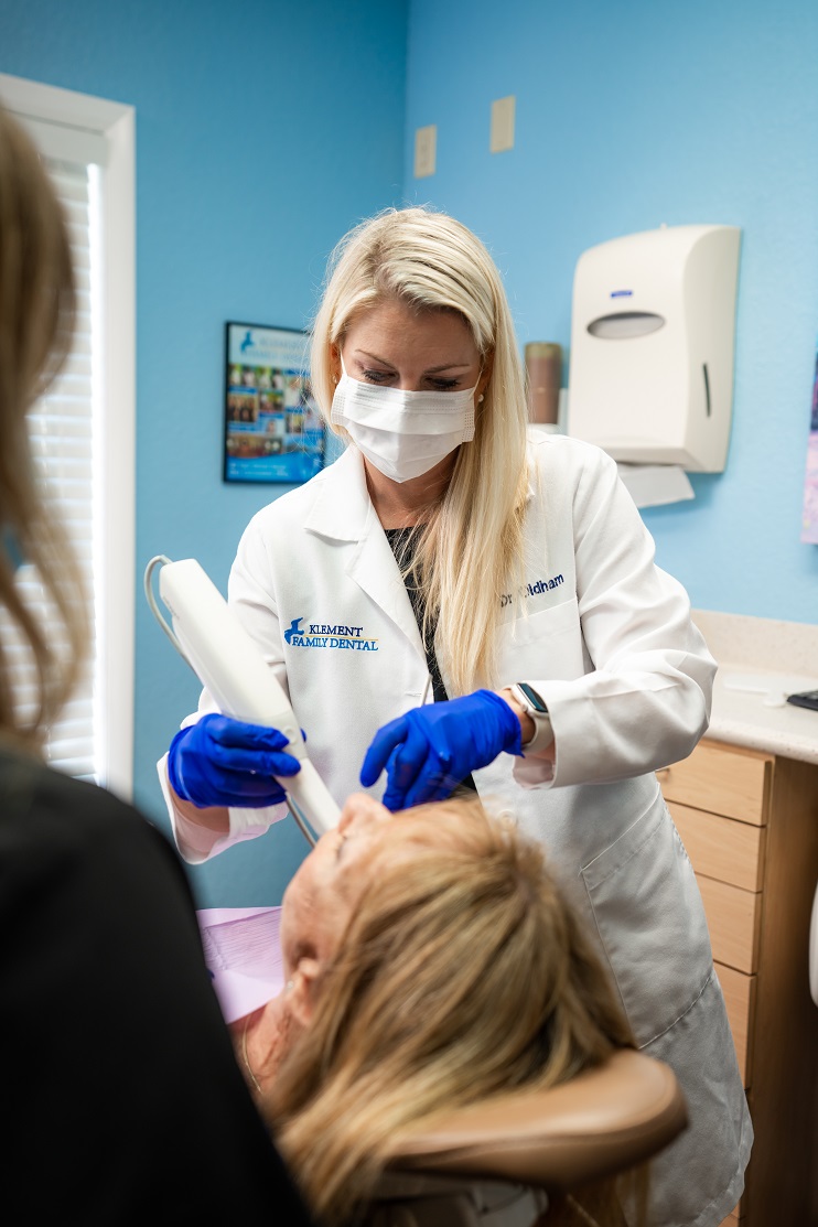 Dentist at work